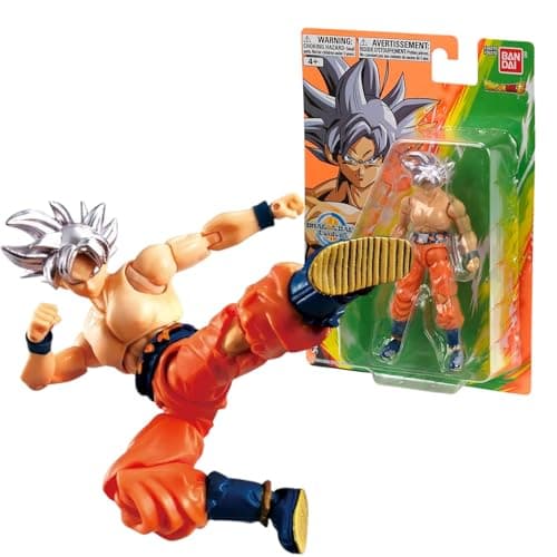 Image of Dragon Ball Evolve Ultra Instinct Goku Action Figure - 12.5cm Dragon Ball Super Anime Toy - Bandai Collectible Action Figure - Anime Gifts for Fans