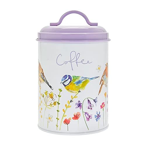 Image of Lesser & Pavey Garden Birds Coffee Storage Tin