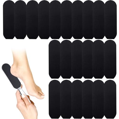 Image of 60 Pcs Foot Files Replacement Pads for Stainless Steel Foot Rasp File, VEGCOO Pedicure Foot File Refill Pads Callus Remover for Dead Skin, Professional Foot File Pads for Bath Pedicure Salon (L, #180)