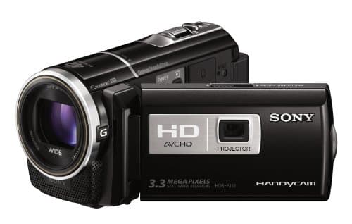 Image of Sony HDRPJ10EB Handycam Camcorder - Black (30x Optical Zoom, 3.3 MP, 3 inch Touch LCD)