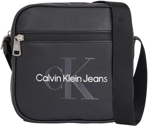 Image of Calvin Klein Jeans Men Shoulder Bag Monogram Soft Camera Small, Black (Black), One Size