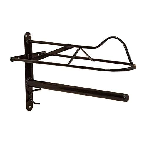 Image of Stubbs Saddle Rack Western Light S19W - Tack Room Equipment - Black