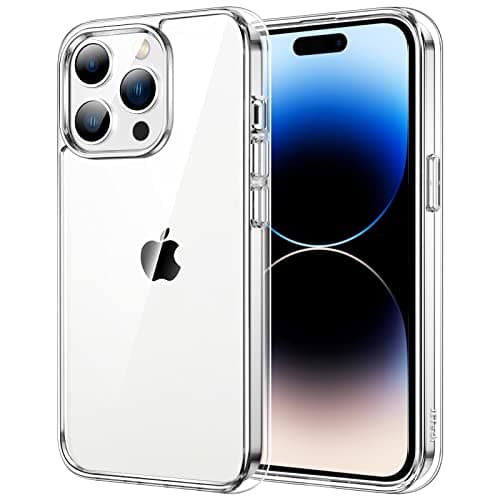 Image of JETech Case for iPhone 14 Pro Max 6.7-Inch, Non-Yellowing Shockproof Phone Bumper Cover, Anti-Scratch Clear Back (Clear)