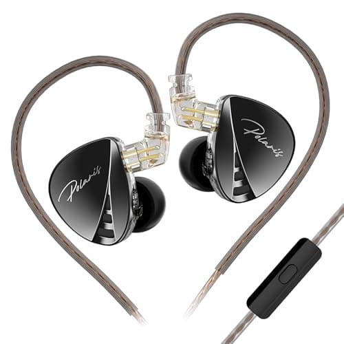 Image of CCA Polaris 4 Tone Adjustable in Ear Monitor Headphones, Dynamic Dual Driver IEM Earphones, HiFi Stereo Gaming Earbuds with 2pin Detachable Cable