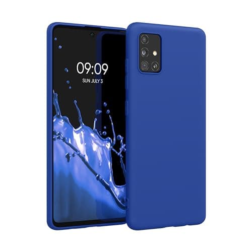 Image of kwmobile Case for Samsung Galaxy A51 Case - Soft Cover - Shockproof TPU Material - Wireless Charging - Baltic Blue