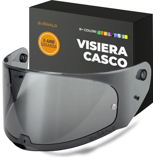 Image of Everalo Visor Compatible with LS2 FF353 Rapid - Rapid II - FF320 Stream Evo - FF800 Storm - Storm II - Pinlock Ready Helmet Visor (Light Black)