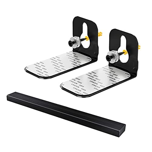 Image of Universal Soundbar Wall Mount Soundbar Bracket Kit for Samsung, Sony, LG, Panasonic, JBL, Sharp, JVC, Yamaha, Canton, Philips and Most of Soundbars Mounting Bracket Sound Bar Mount Below or Above TV