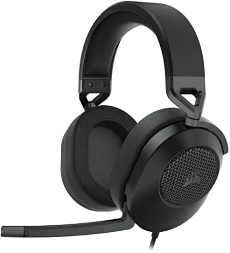 Image of CORSAIR HS65 SURROUND Multiplatform Wired Gaming Headset - Dolby 7.1 Surround Sound - SonarWorks SoundID - iCUE Compatible - PC, Mac, PS5, PS4, Xbox, Nintendo Switch, Mobile - Carbon