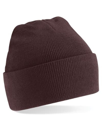Image of Beechfield Original Cuffed Beanie Colour=Chocolate Size=O/S