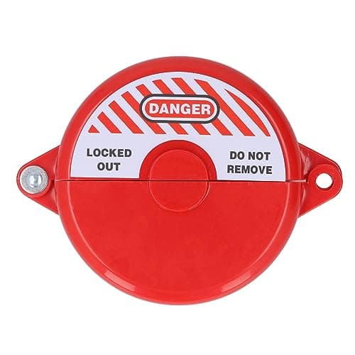 Image of TOOLSGO Red Gate Valve Lockout Device Outdoor Garden Valve Lock for 64mm to 127mm Diameter Handles