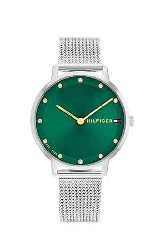 Image of Tommy Hilfiger Two Hand Quartz Movement Watch for Women with Silver Stainless Steel Mesh Bracelet - 1782762