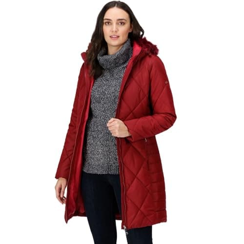 Image of Regatta Womens Fritha II Insulated Parka Jacket - Cabernet - 14