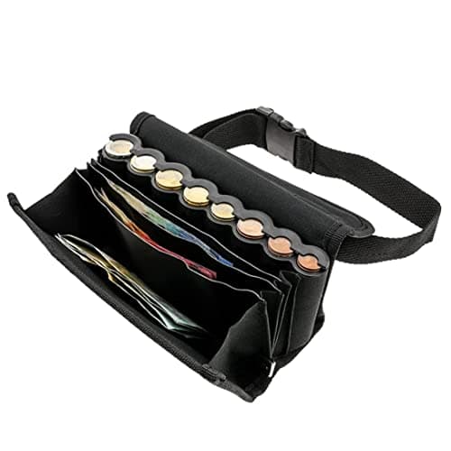 Image of Coin Belt, Waiter's Purse with Coin Dispenser & Carrying Belt, Euro Coin Dispenser Fanny Pack, Euro Sorter Organizer for Taxi Driver, Waiter & Street Stall Owner