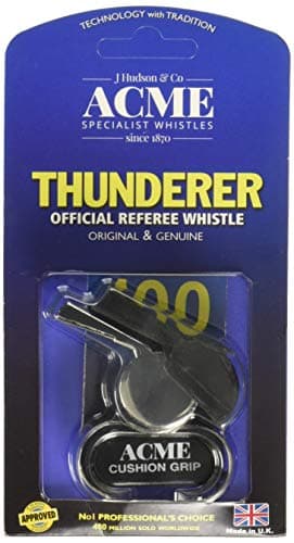 Image of Acme Thunderer Finger Grip Metal Whistle Nickel-Plated (477/58.5) Large, multi-colour, one size, 8015