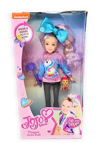 Image of Just Play JoJo Siwa 10-Inch Fashion Vlogger Articulated Doll in Unicorn Outfit, Includes Camera and Bow Bow Accessories, Kids Toys for Ages 3 Up