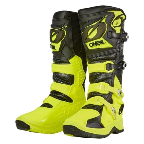 Image of O'NEAL | Motocross Boots | Enduro Motorcycle | Anti-Slip Outsole for maximum grip, heat protection made from microfibre | RMX PRO Boot V.24 | Adult | Black Neon Yellow | Size 49