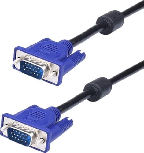 Image of Western Gadget® 15 Pin Male to Male VGA Cable SVGA Monitor Extension Cord Full HD 1080P Shielded D-Sub High Resolution for PC Laptop Projector TV Display, Video Cable for Computer (150, Centimeters)