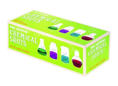 Image of Bar Bespoke CHEMICAL SHOT GLASSES SET OF 4, 50ml