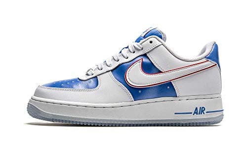 Image of Nike Mens Air Force 1 '07 DC1404 100 Pacific Blue - Size 11, White/Blue, 10 UK