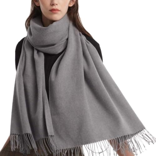 Image of FURTALK Womens Scarf Ladies Pashmina Shawls and Wraps Large Soft Warm Blanket for Gifts Winter, Grey