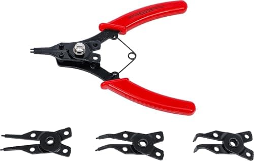 Image of BGS Diy 454 | Circlip Pliers with exchangeable Heads | 160 mm | 5 pcs.