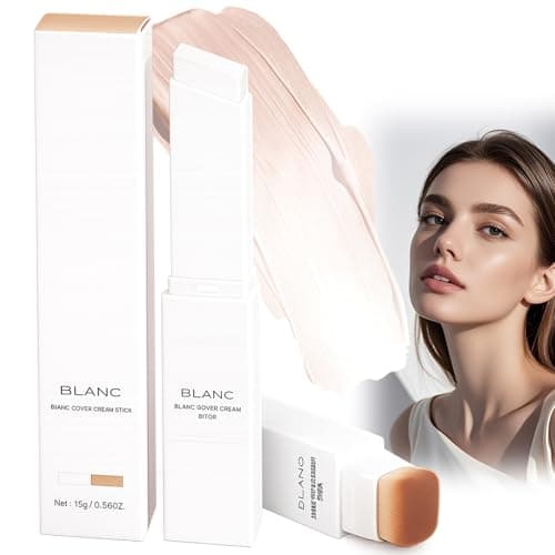 Image of 2-in-1 Colour Adaptive Foundation Stick – Hydrating Matte Concealer & Foundation, Lightweight Longwear Formula, Portable for Quick Touch-Ups, Seamless Coverage for All Skin Tones (Light)