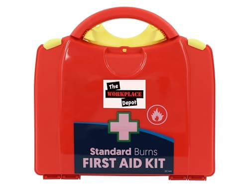 Image of Burns First Aid Kit, Standard Emergency Burns Response Kit in Red Carry Case