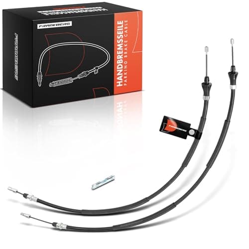 Image of Frankberg 2x Handbrake Cable Parking Brake Rear Compatible with Scénic II JM0/1 1.4L-2.0L 2003-2009 Replace# 7701478158