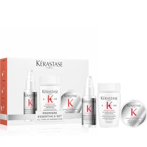 Image of Kérastase Première Discovery Gift Set - Bonding Pre-Shampoo Treatment, Bonding Advanced Repairing Shampoo & Deep Nutrition Mask, Pure Citric Acid, Damaged Hair, Travel Size