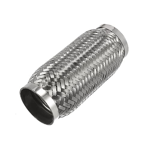 Image of X AUTOHAUX 3"x7"x8" Vehicle Exhaust Flexible Pipe Tubing Stainless Steel