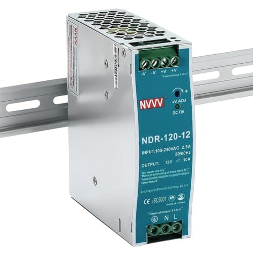 Image of 12Vdc 10Amp DIN-Rail Power Supply NDR 120W, Output Input:100-240VAC,Output:12VDC,Power Supply Switch Switching Converter DC