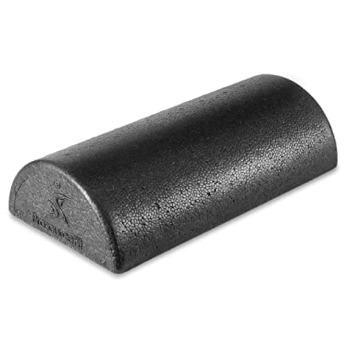 Image of ProsourceFit High Density Foam Rollers 12 - inches Long. Firm Full Body Athletic Massager for Back Stretching, Yoga, Pilates, Post Workout Trigger Point Release, Black