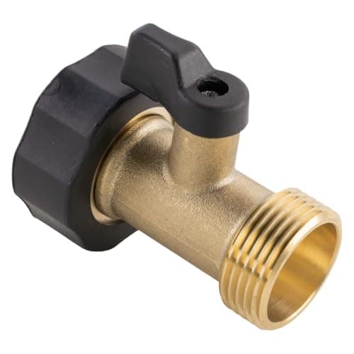 Image of 3/4 Inch BSP Brass Water Shut Off Valve Male x Female Threaded Inline Isolating Stop Valve for Plumbing Irrigation Garden Tap Water Tank Outlet UK G3/4 DN20 Flow Control Pipework Inlet Fitting Adapter