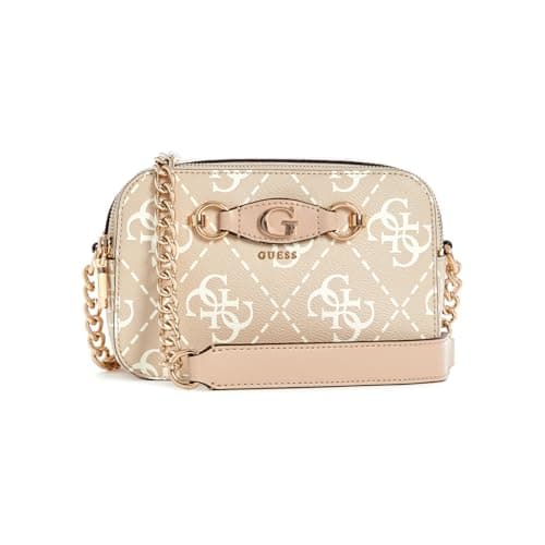 Image of GUESS Izzy Camera Bag Sand Logo