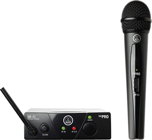 Image of AKG Pro Audio WMS40MINI Vocal Set Band US25A Wireless Microphone System, with SR40 Receiver and PT40 Mini Pocket Transmitter