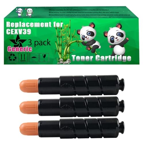 Image of Replacement CEXV39 Toner Cartridge Compatible for Canon iR ADVANCE 4225i 4235i iR4025i iR4035i iR4225i iR4235i iR4245i Printers (3 Pack Black)