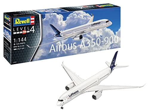 Image of Revell 03881 Airbus A350-900 Lufthansa New Livery 1:144 Scale Unbuilt/Unpainted Plastic Model Kit