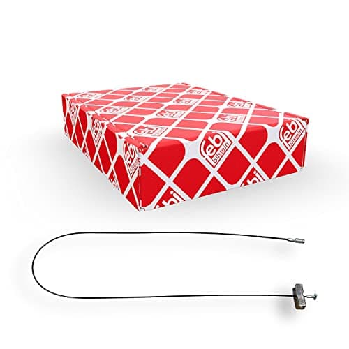 Image of febi bilstein 101807 Handbrake Cable, Red Metallic