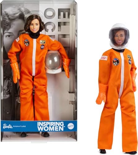 Image of Barbie Signature Inspiring Women Fashion Doll, Ellen Ochoa Collectible in Astronaut Space Suit with Accessories Including Helmet