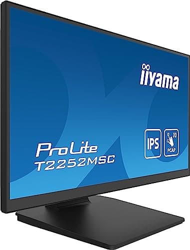 Image of iiyama Prolite T2252MSC-B2AG 21.5" 21.5" Full HD 10 Point Multitouch Capacitive HDMI DP USB3.2 7H LED Display - Black