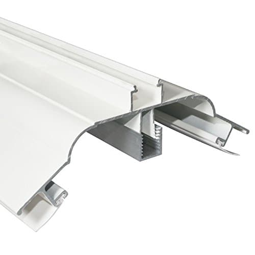 Image of 4m White Sunwood Ridge Capping TR60W Aluminium Ridge Base and Ridge Top for Timber Roofs