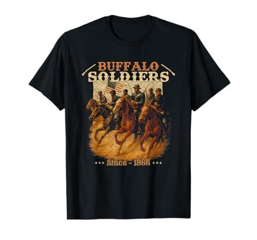 Image of Buffalo Soldiers African American Buffalo Black Culture T-Shirt