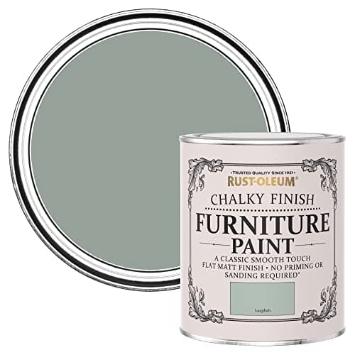 Image of Rust-Oleum Green Upcycled Furniture Paint in Chalky Finish - Leaplish 750ml