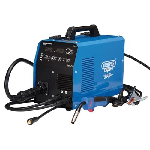 Image of Draper 70043 3-in-1 200A Multi Process Welder, Blue and Black