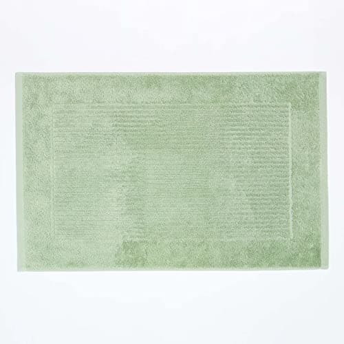 Image of HOMESCAPES Imperial Plain Bath Mat 50 x 80 cm - Super Soft Bathroom Mat - 100% Turkish Cotton Shower Mat
