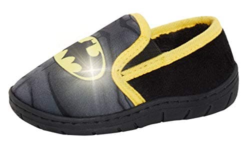 Image of DC Comics Boys Batman Light Up Slippers Black 12 UK Child