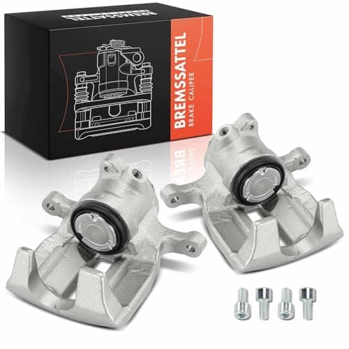 Image of Frankberg 2x Brake Caliper Disc Brake Rear Left Right Compatible with A6 4G2 4GC A6 Allroad 4GH 4GJ A6 Avant 4G5 4GD A7 Sportback 4GA 4GF Replace# 4G0615403A