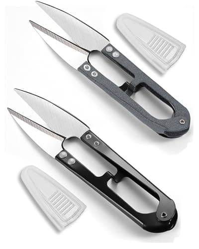 Image of HAN-LBG Bonsai Pruning Scissors 2Pcs, Mini Pruner Shears & Sewing Snips for Bud Leaves Flowers Stitch Embroidery Knitting DIY Crafts