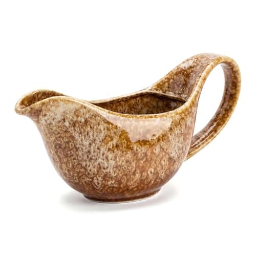 Image of Gravy Boat, 550ml Premium Ceramics Gravy Jug with Heat-Resistant Handle – Ideal for Christmas Roast Dinner, Gravy, Sauces & Condiments – Dishwasher Safe