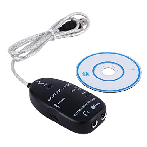 Image of Rocksmith Guitar Interface Cable for PC with Your Computer and Suitable for Monitoring Professional USB Guitar Link Cable, Easy Installation Plug and Play